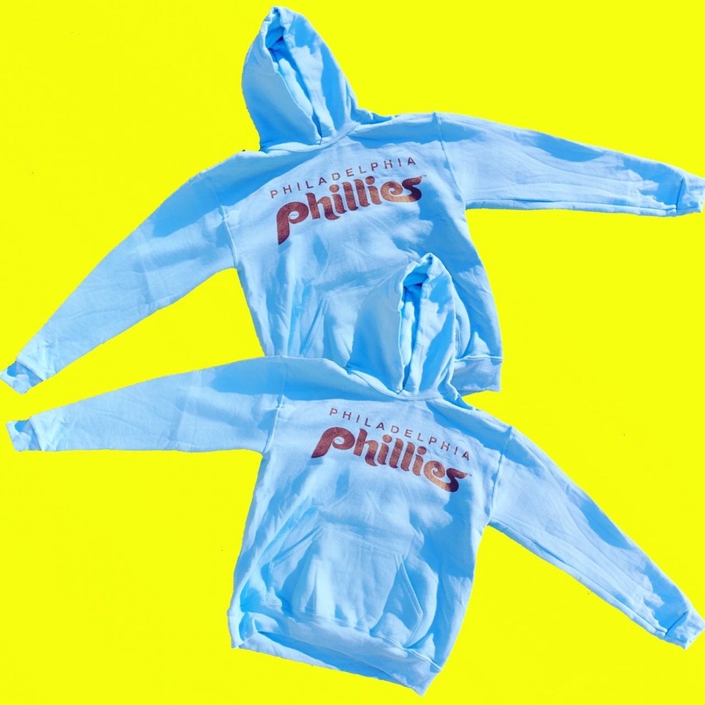 Baby blue Philadelphia Phillies sweatshirt